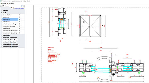 Jansen AG - Janisoft Section detail display (optional) 