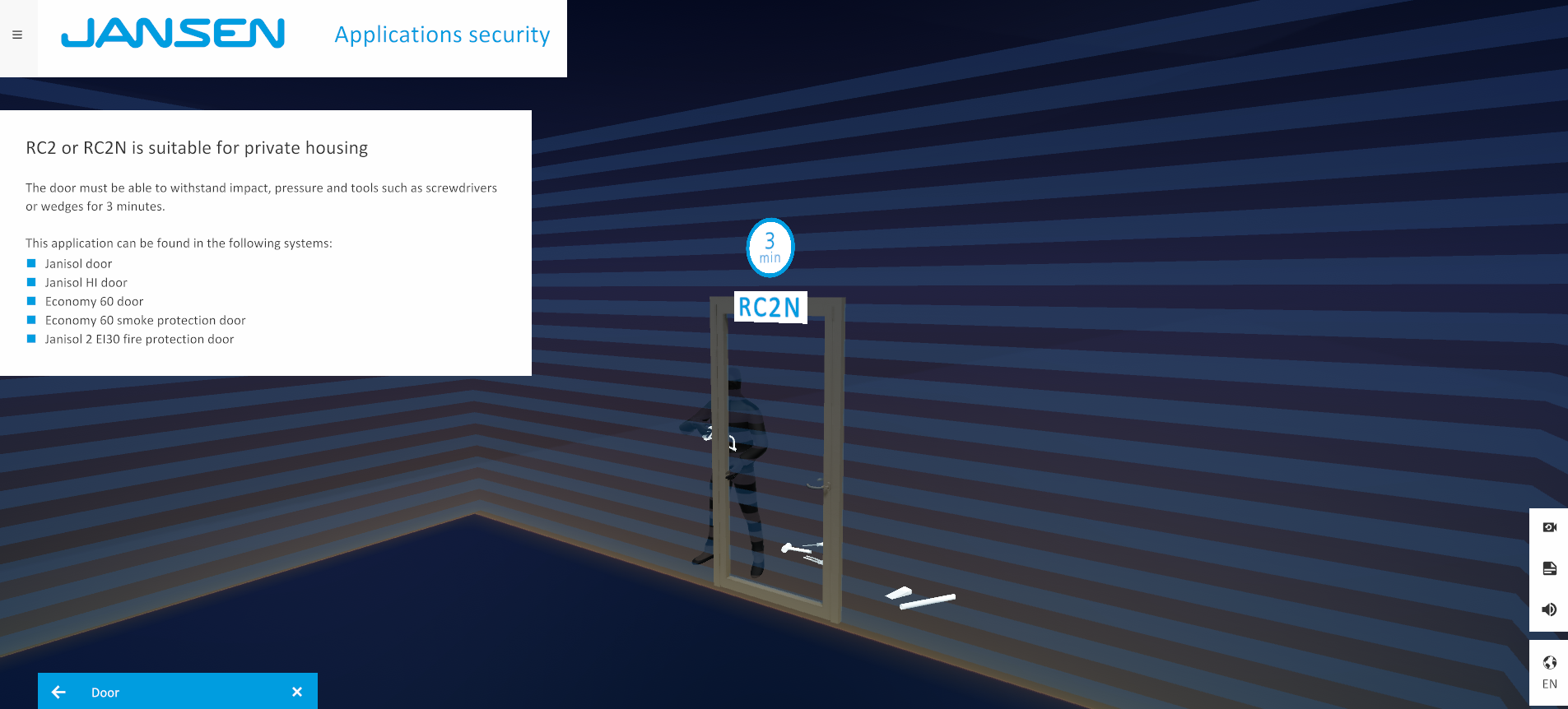 Virtual showroom applications security - Jansen AG