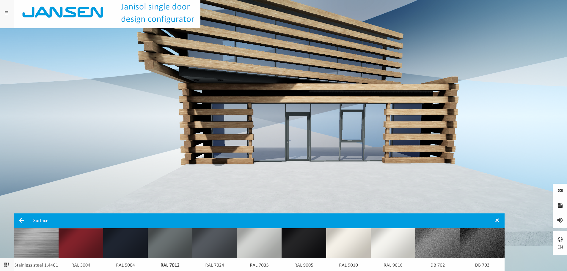 Virtual showroom building inspiration - Jansen AG